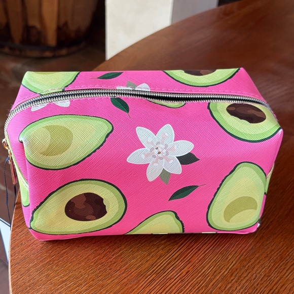 Pink Avocado Makeup Bag - Picture 1 of 2